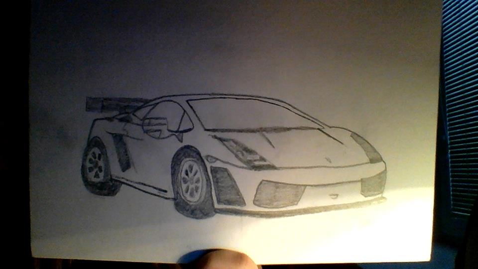 lamborghini od faninky z Ostravy